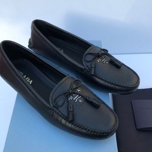 PRADA Saffiano Leather loafers